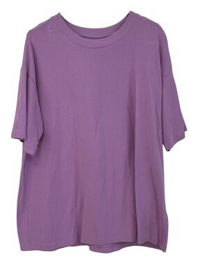 TEK GEAR On The Go Woman’s Relaxed Lavender Crewneck T-Shirt Size Large